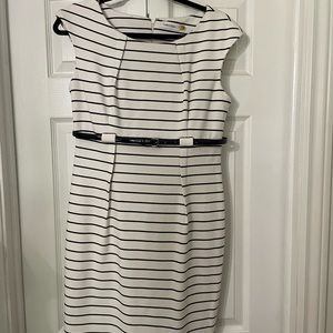 Calvin Klein pencil dress with belt size 8